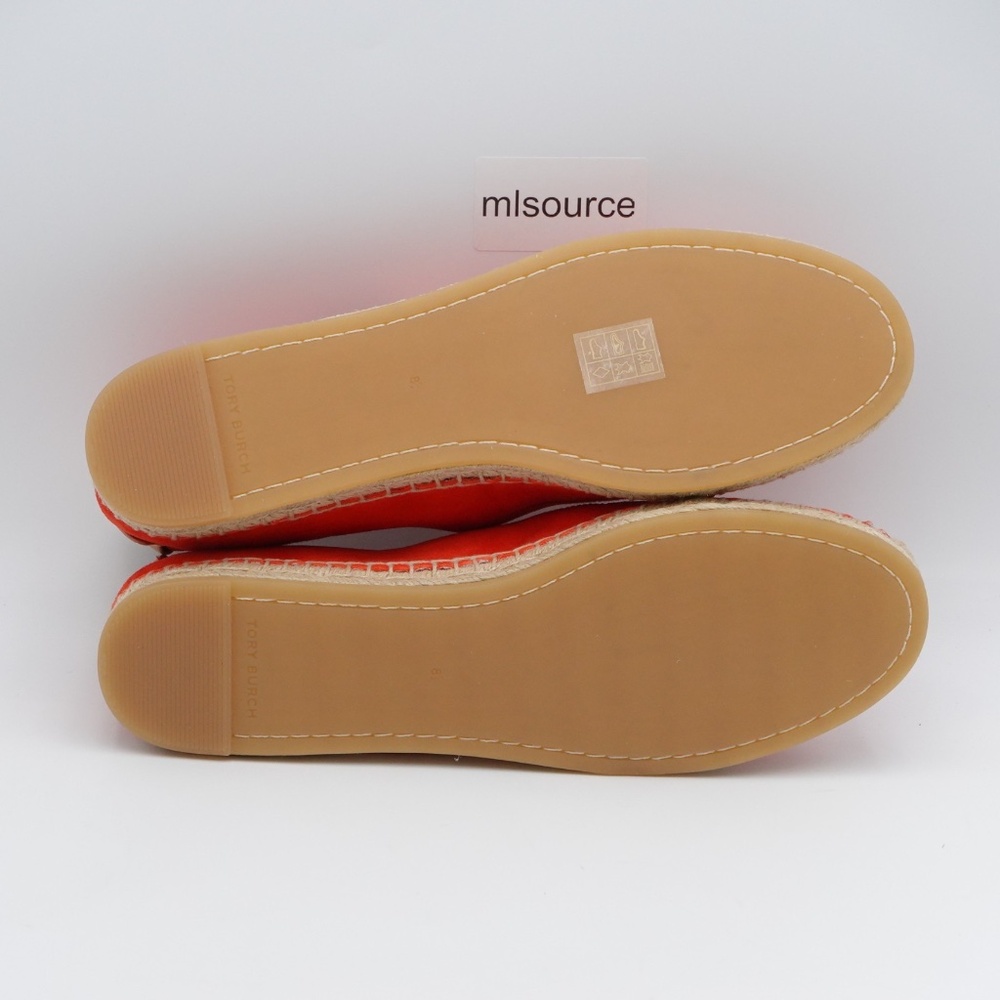 NEW Tory Burch Mary Jane Espadrilles Women's 169894-600 Blazing Red/Natural - Picture 11 of 16